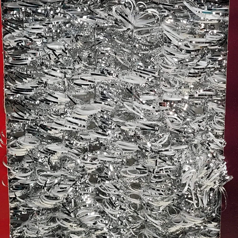 3 Boxes Fantasy Garland Silver Tinsel Flame Resistant Christmas Tree Holiday Vtg